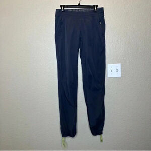 Lululemon Dog Runner Pants Gray Reflective Bird Logo Design size 6